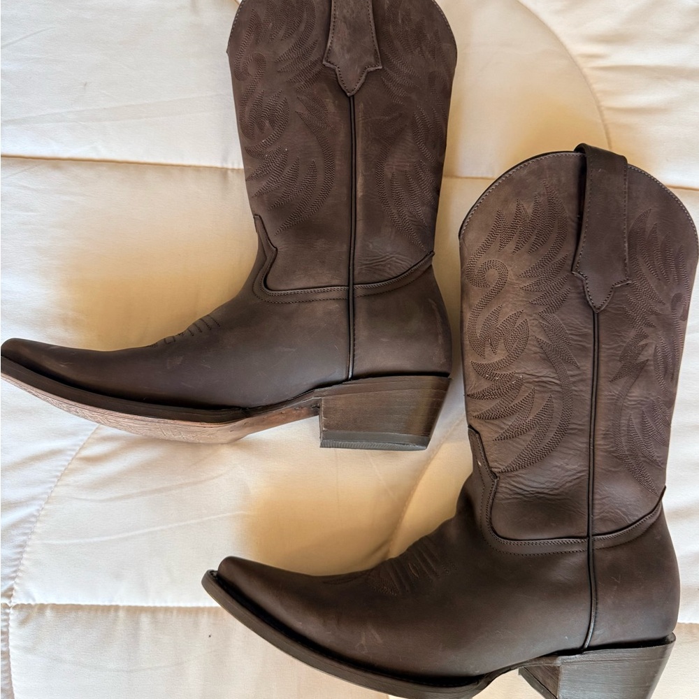 Brown Western Cowboy Boots